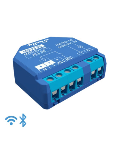 SMART RELE 16A AC/DC WIFI/BT + CONT. PULITO