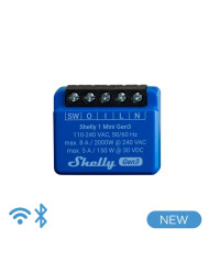 SMART RELE' 8A AC/DC WIFI/BT SHELLY 1 MINI GEN 3