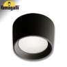 PUNTO LUCE DA PARETE A LED ROTONDO 10W CCT NERO GX53
