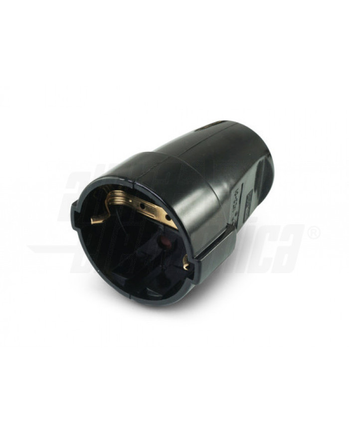 PRESA SCHUKO VOLANTE 16A 250V NERA