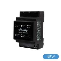 SWITCH LAN SU GUIDA DIN CON 5 PORTE RJ45 ETHERNET