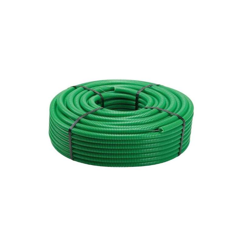 TUBO CORRUGATO DOPPIOSTRATO D32 VERDE 25MT