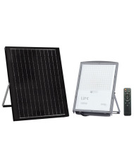 FARO A LED CON PANNELLO SOLARE 100W 4000K IP66 DIMMERABILE 280X196X30MM