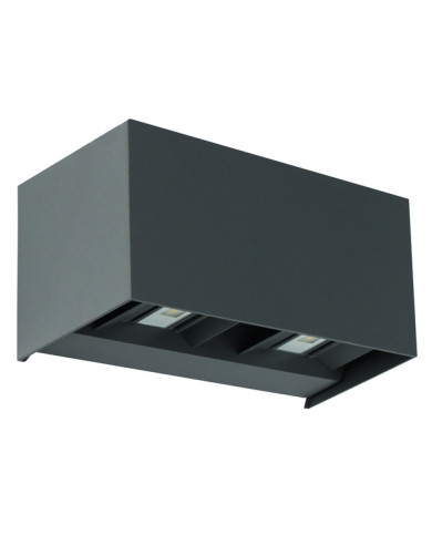 APPLIQUE A LED CUBO2 20W IP65 220V GRIGIO