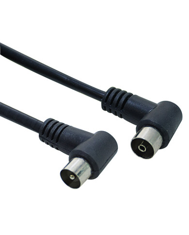 CAVO ANTENNA TV SPINA/PRESA A PIPA 2,5 MT NERO