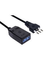 PROLUNGA ELETTRICA SPINA 10A-PRESA 10 A 5MT NERO