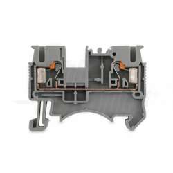 MORSETTO SERRAFILO DIN DS 4MM GRIGIO