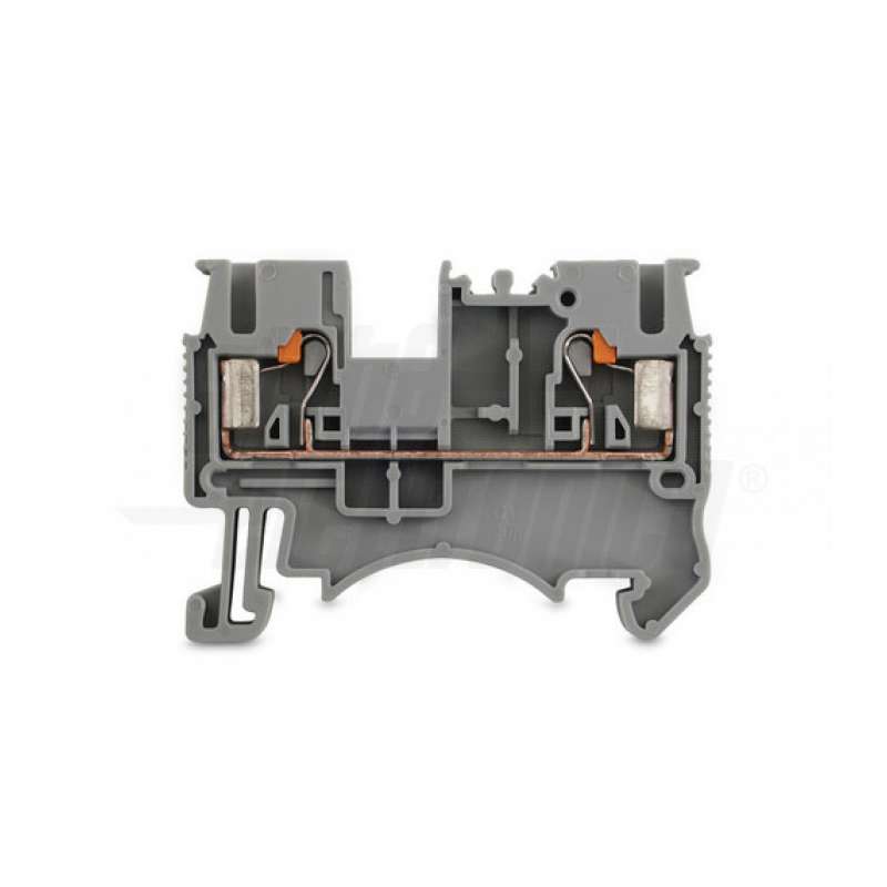 MORSETTO SERRAFILO DIN DS 4MM GRIGIO