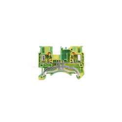 MORSETTO SERRAFILO DIN DS 4MM GIALLO-VERDE