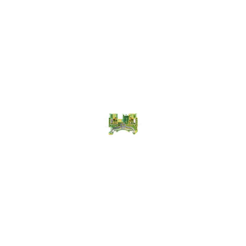 MORSETTO SERRAFILO DIN DS 4MM GIALLO-VERDE