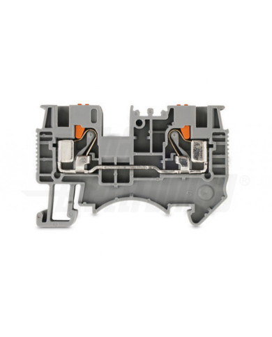 MORSETTO SERRAFILO DIN DS 6MM GRIGIO