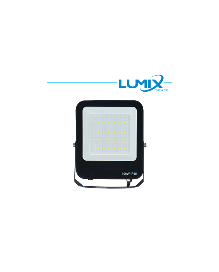 FARO LED NERO 100W 4000K LUCE NATURALE IP65