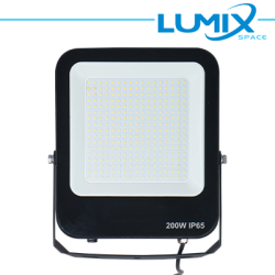 FARO LED NERO 200W 4000K LUCE NATURALE IP65