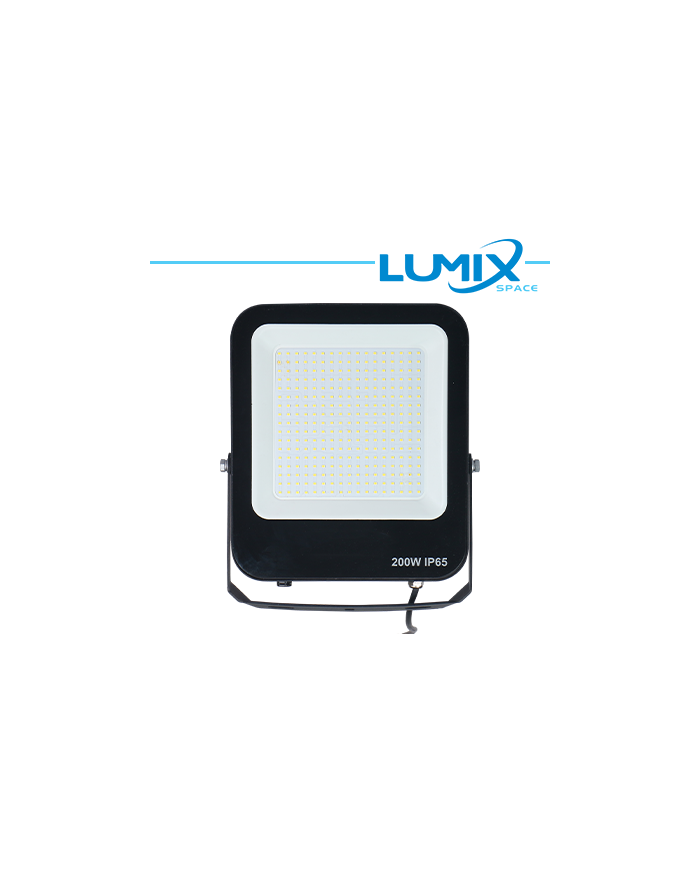 FARO LED NERO 200W 4000K LUCE NATURALE IP65