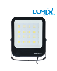 FARO LED NERO 200W 4000K LUCE NATURALE IP65