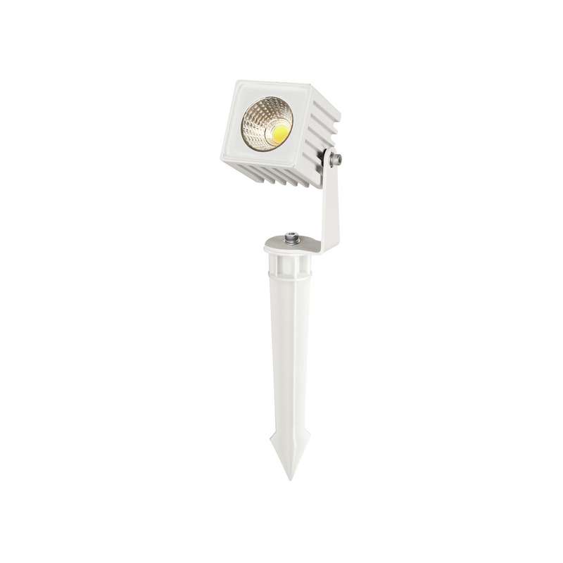 FARETTO DA GIARDINO LED IP65 CON PICCHETTO BIANCO