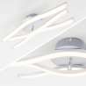 APPLIQUE LED DA PARETE 18W ALLUMINIO BIANCO CALDO 3000K 480LM