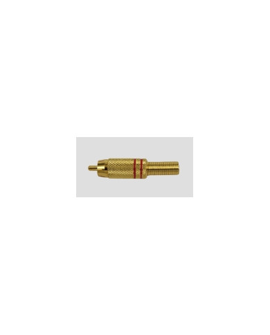 SPINA RCA DORATA ROSSA 5MM CON GUIDACAVO