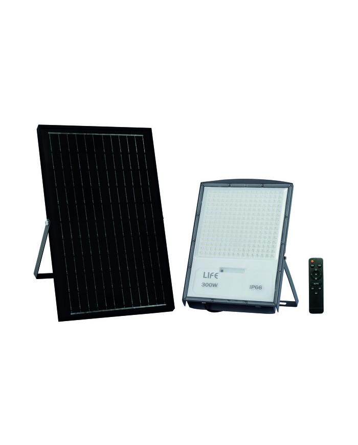 FARO A LED CON PANNELLO SOLARE 25W 4000K