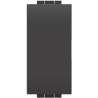 PULSANTE DOPPIO 10A 250VAC 1NO+1NO ANTRACITE LIVING LIGHT