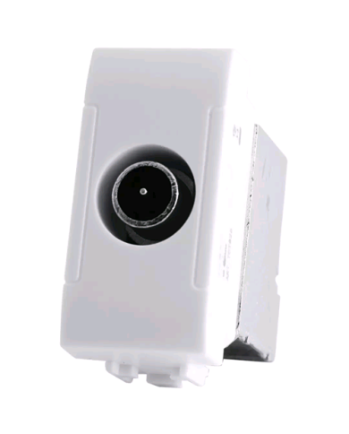 PRESA TV DERIVATA LIVING LIGHT COMPATIBILE BIANCO
