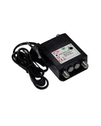 AMPLIFICATORE DA INTERNO UHF+VHF 23DB 2OUT