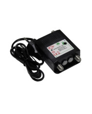 AMPLIFICATORE DA INTERNO UHF+VHF 23DB 2OUT REGOLAZIONE SEPARATA ATTACCO F CON FILTRO 5