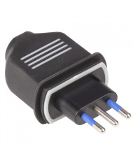 SPINA ELETTRICA IN GOMMA 16A 2P+T IP44