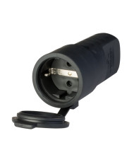 PRESA ELETTRICA SHUKO IN GOMMA 16A 2P+T IP44