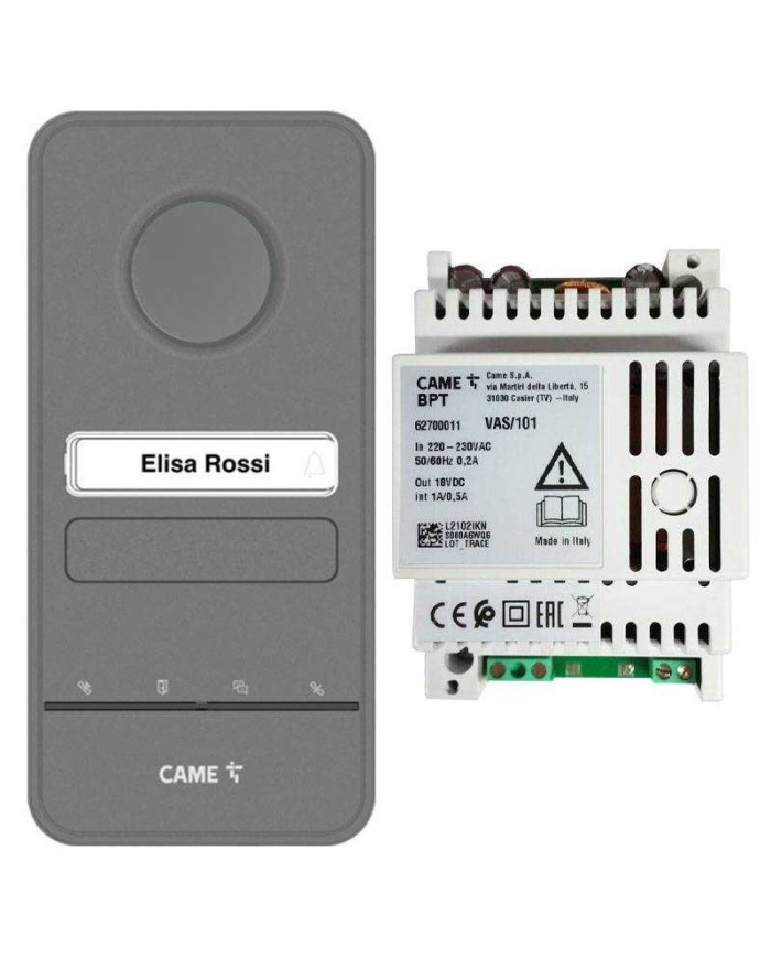 KIT CITOFONO BASE POSTO ESTERNO FINO A 4 CHIAMATE