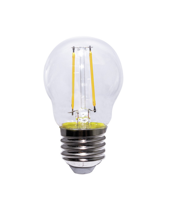LAMPADA A LED MINISFERA TRASPARENTE E27 2,5W 3000K