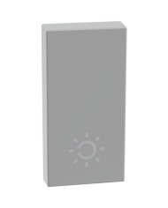 COPRITASTO CON SIMBOLO LAMPADA MATIX GO PER COMANDI ASSIALI GRIGIO