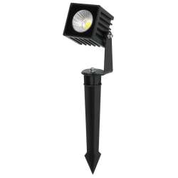 FARETTO LED DA GIARDINO CUBO 5W CON PICCHETTO