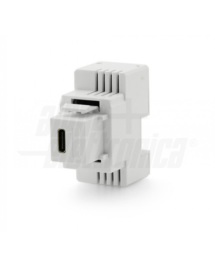 CARICATORE USB-C 18W 1 PORTA 5V 3A DA INCASSO