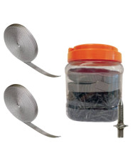 KIT CHIODO IN ACCIAIO 600PZ + 2 BANDELLE 10MT