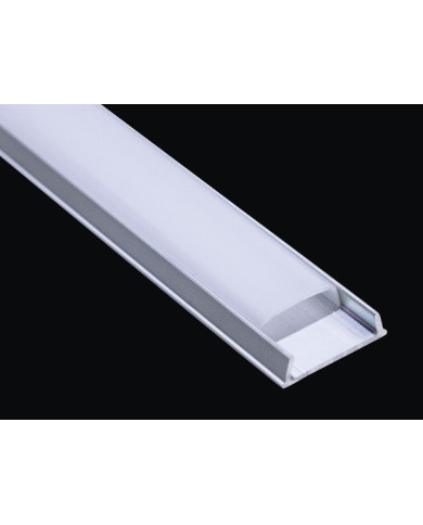 PROFILO IN ALLUMINIO 2M DA PARETE DISSIP.16WM