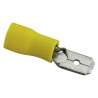 FASTON MASCHIO 6,3MM ISOL. GIALLO
