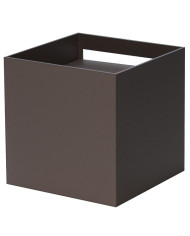 APPLIQUE A LED QUADRATO 12,5W IP65 220V MARRONE TRICOLOR 3000K/4000K/6500K IN ALLUMINIO