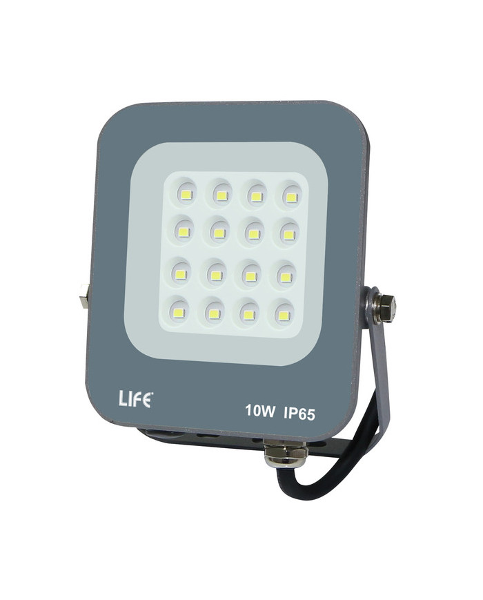 FARO SLIM GRIGIO IP65 LED 10W 6500K LUCE FREDDA