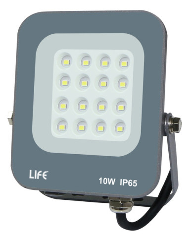 FARO SLIM GRIGIO IP65 LED 10W 4000K LUCE NATURALE