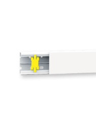 CANALINA X CAVI ELETTRICI 100X40 BIANCA PREZZO X 1 MT.