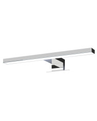 APPLIQUE a LED da Bagno, Lampada Specchio Bagno, IP44, 5W, 400lm, Luce 4000K, CRI80, 300x103x40mm, Cromata, con staffa a