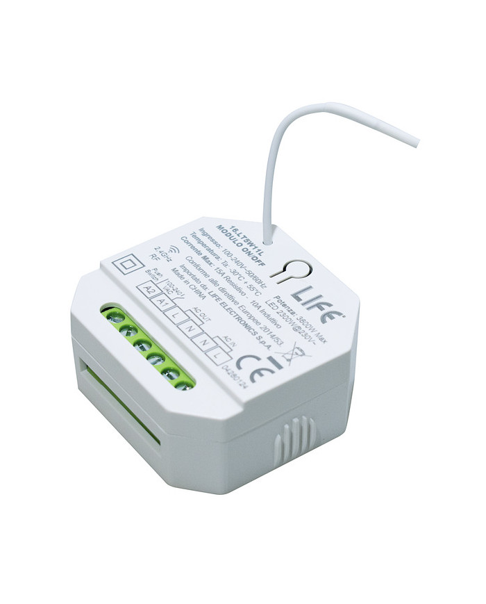 DECODER DA RF 2,4GHZ A RELÈ ON/OFF 100-240V