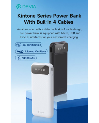POWER BANK 10000M MAH SERIE KINTON BIANCO