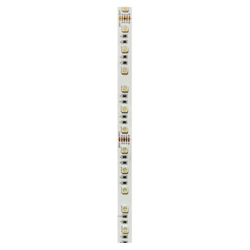 STRISCIA LED 24V 19,2W/M 5MT RGBW 64LED/M 3000K