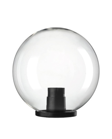SFERA TRASPARENTE DIAMETRO 200MM E27 CON BASE
