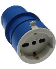 ADATTATORE PRESA SHUKO 2POLI+T 10/16A - SPINA CEE 2 POLI+T