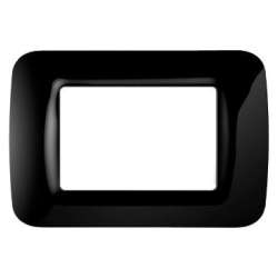 PLACCA 3 POSTI NERO GEWISS