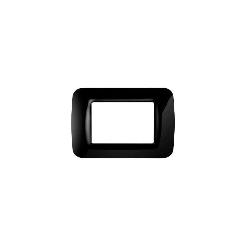PLACCA 3 POSTI NERO GEWISS