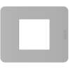 PLACCA MATIX GO 2 MODULI GRIGIO IN TECNOPOLIMERO